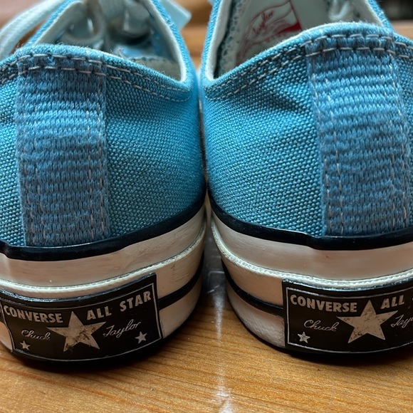 Blue low top Converse chuck Taylor tie sneakers women’s 6 - Picture 7 of 10